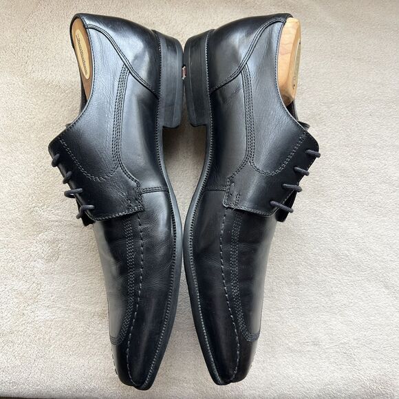 Lloyd Of Germany‎ Oker Black Leather Lace Up Dress Shoes Men’s 9 F Business Work main image 5